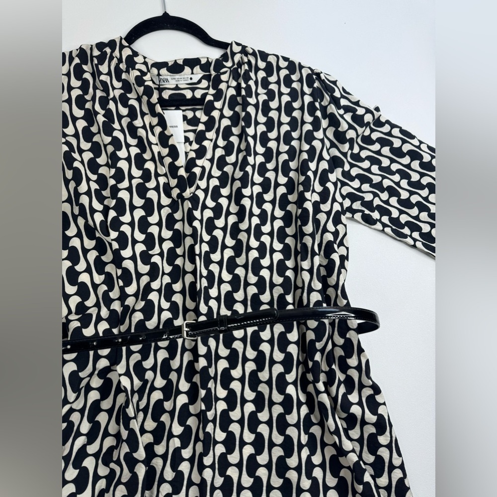 NWT Zara The Paula Retro Swing Dress Womens Medium - Picture 5 of 14